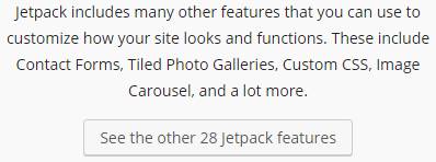 There are 28 Jetpack features with more being developed