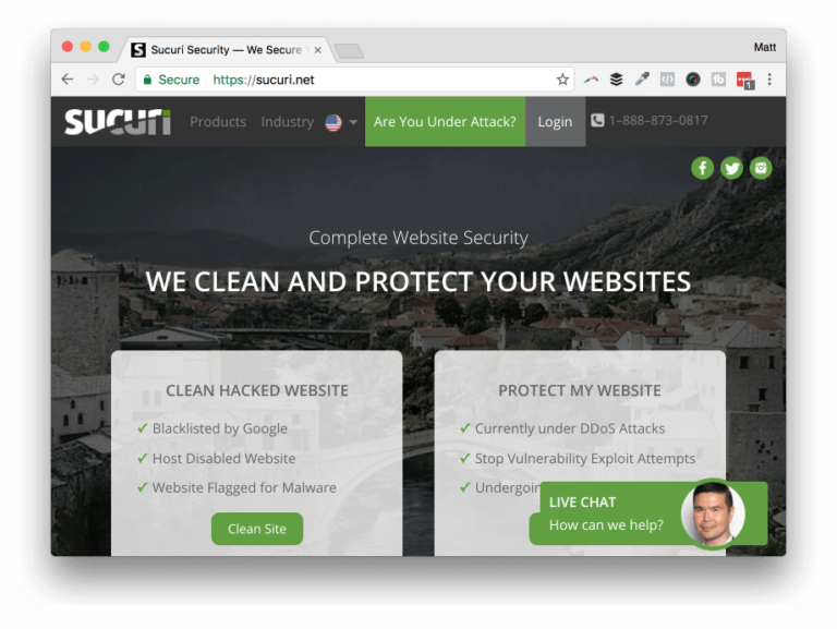 Website security by Sucuri
